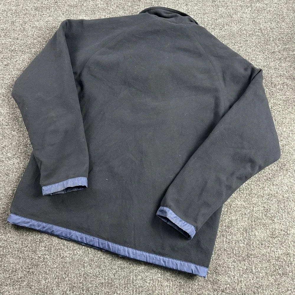 Patagonia Jacket Kids XL Blue Reversible Fleece Lined Zip Windbreaker